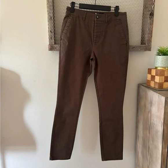 Brown Straight-Leg Pants - Picture 4 of 6
